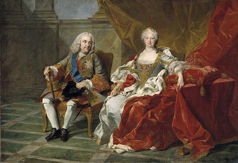 Jean Baptiste van Loo Retrato de Felipe V e Isabel Farnesio Spain oil painting art
